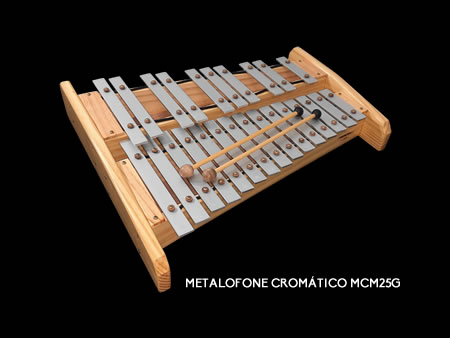 Metalofone Cromático Duas Oitavas Master Metalofone Cromático Duas Oitavas Master